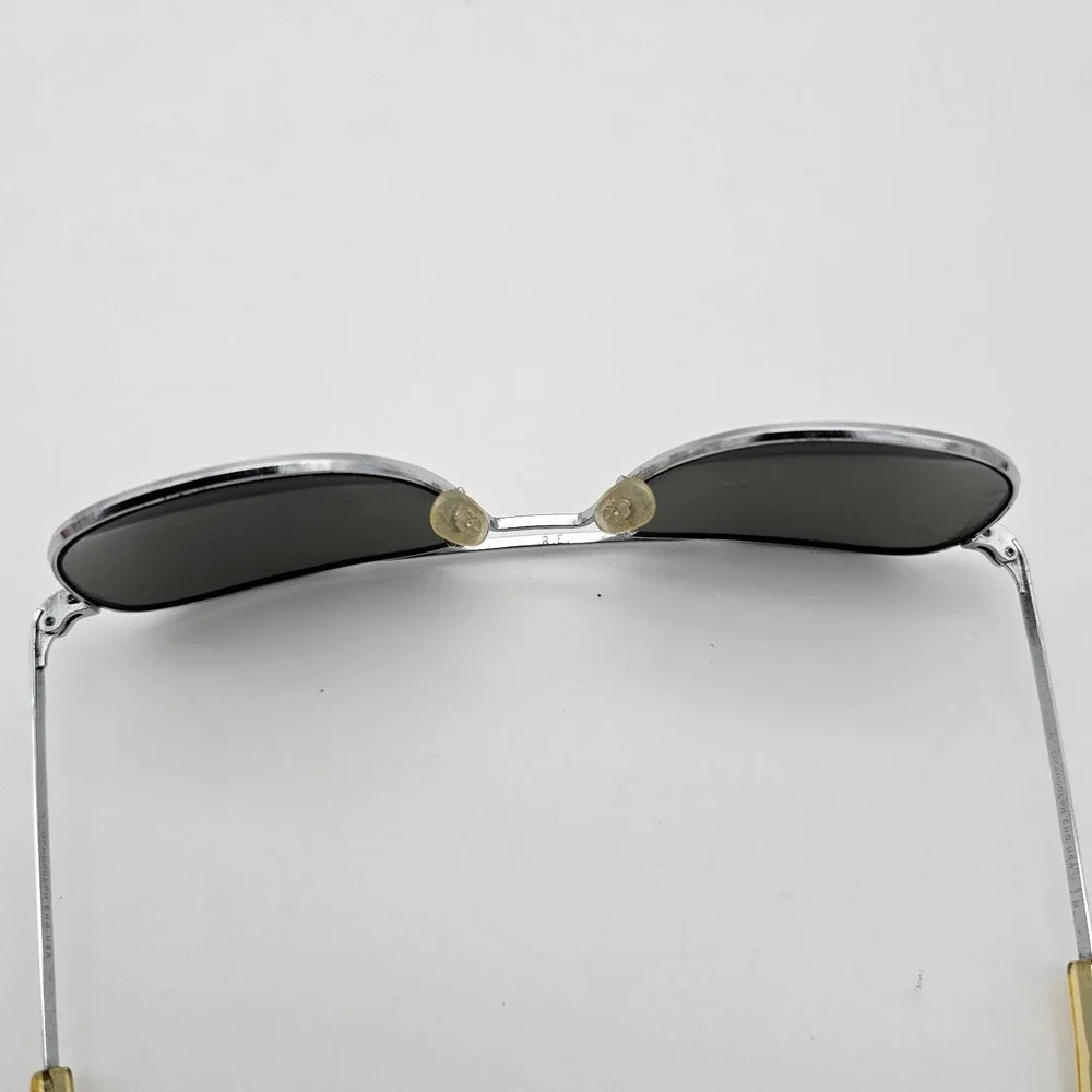 VTG Randolph Engineering Aviator Sunglasses 5 1/2 Silver Frames Original Case